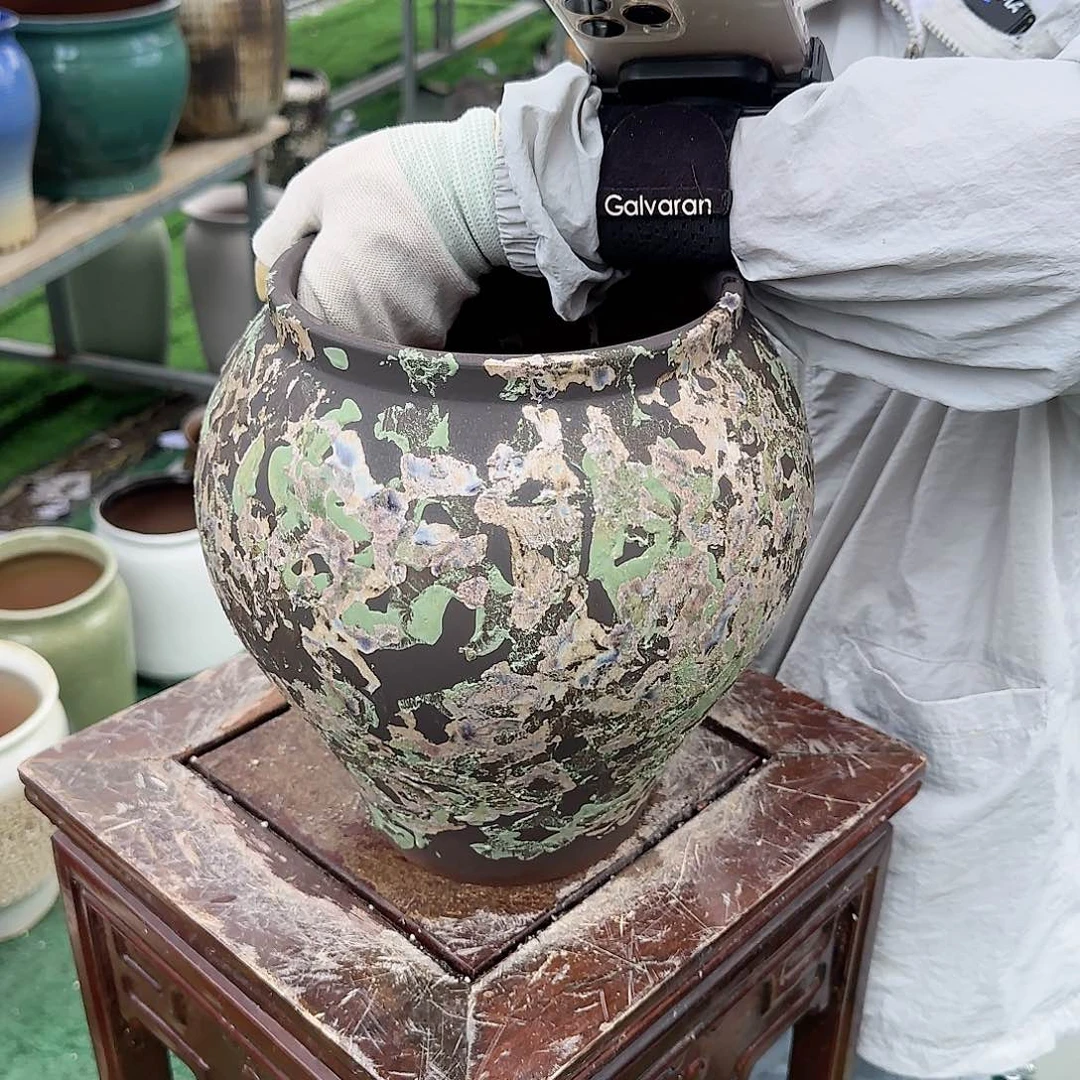 紫砂花盆王嫂花盆0624-273高24口17