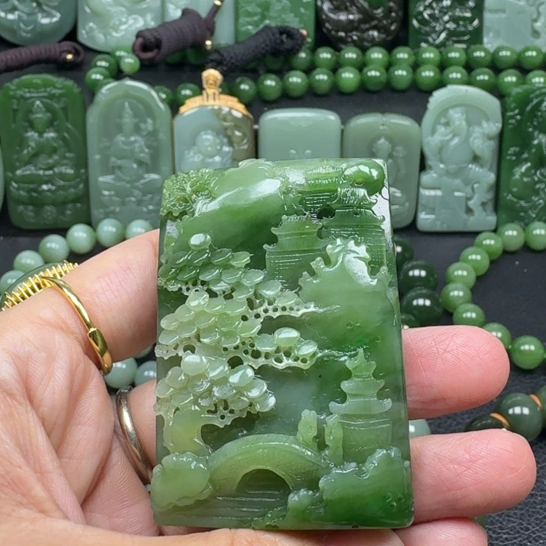 和田玉未镶嵌颈饰