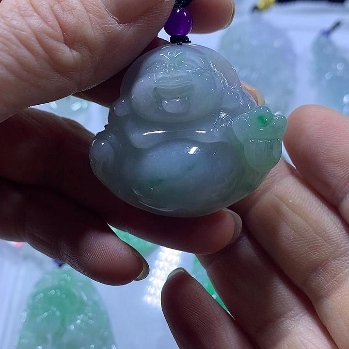 翡翠未镶嵌颈饰天然翡翠A货吊坠