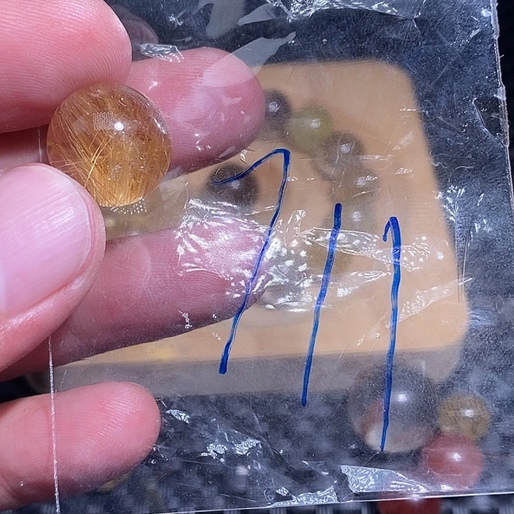 粒***安未镶嵌手链发晶天然水晶手串