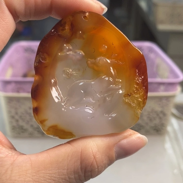 玛瑙/玉髓吊坠(不含链)未镶嵌
