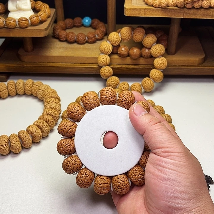 明***好桃核吊坠野生宽脐