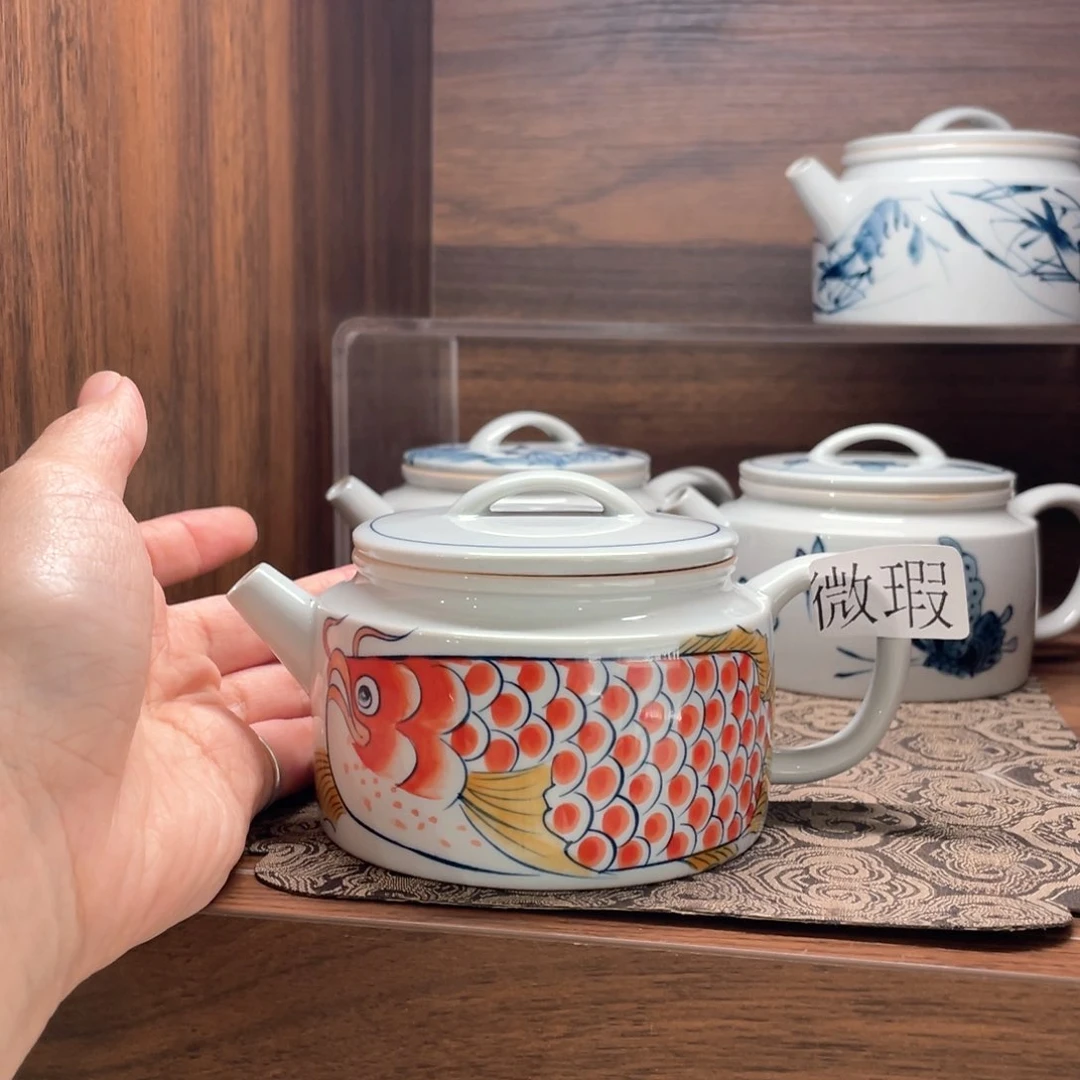 微瑕釉下彩纯手绘