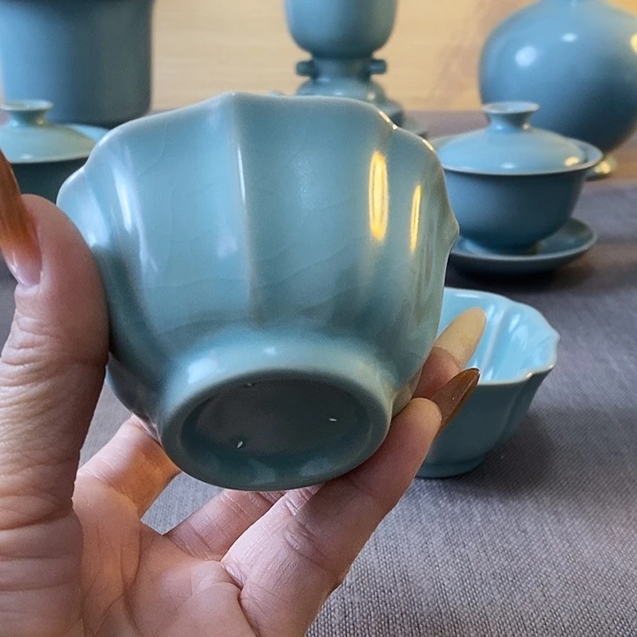 瓷片海棠杯一一一一一一一