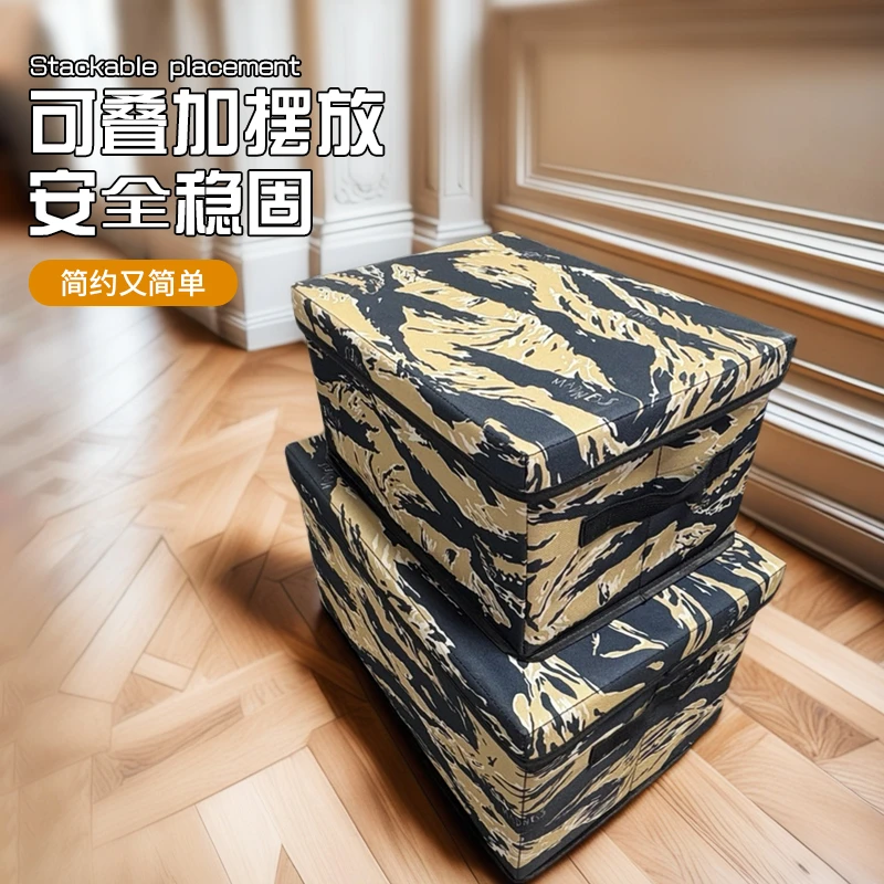 【YIBASHOU】户外布艺折叠箱家居车载收纳多功能收纳箱实用居家好物