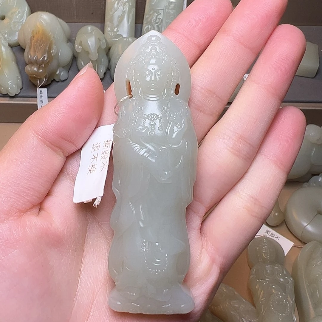 和田玉挂件未镶嵌释*愚