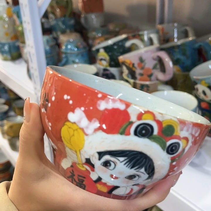 陶景德镇釉下手绘陶瓷