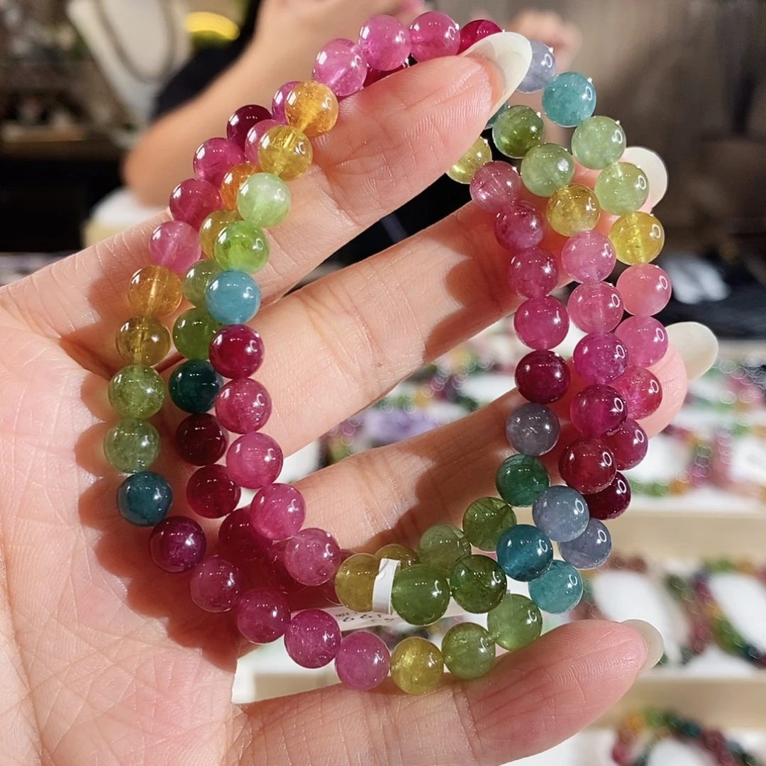 手链未镶嵌碧玺G2643三圈颜色微差