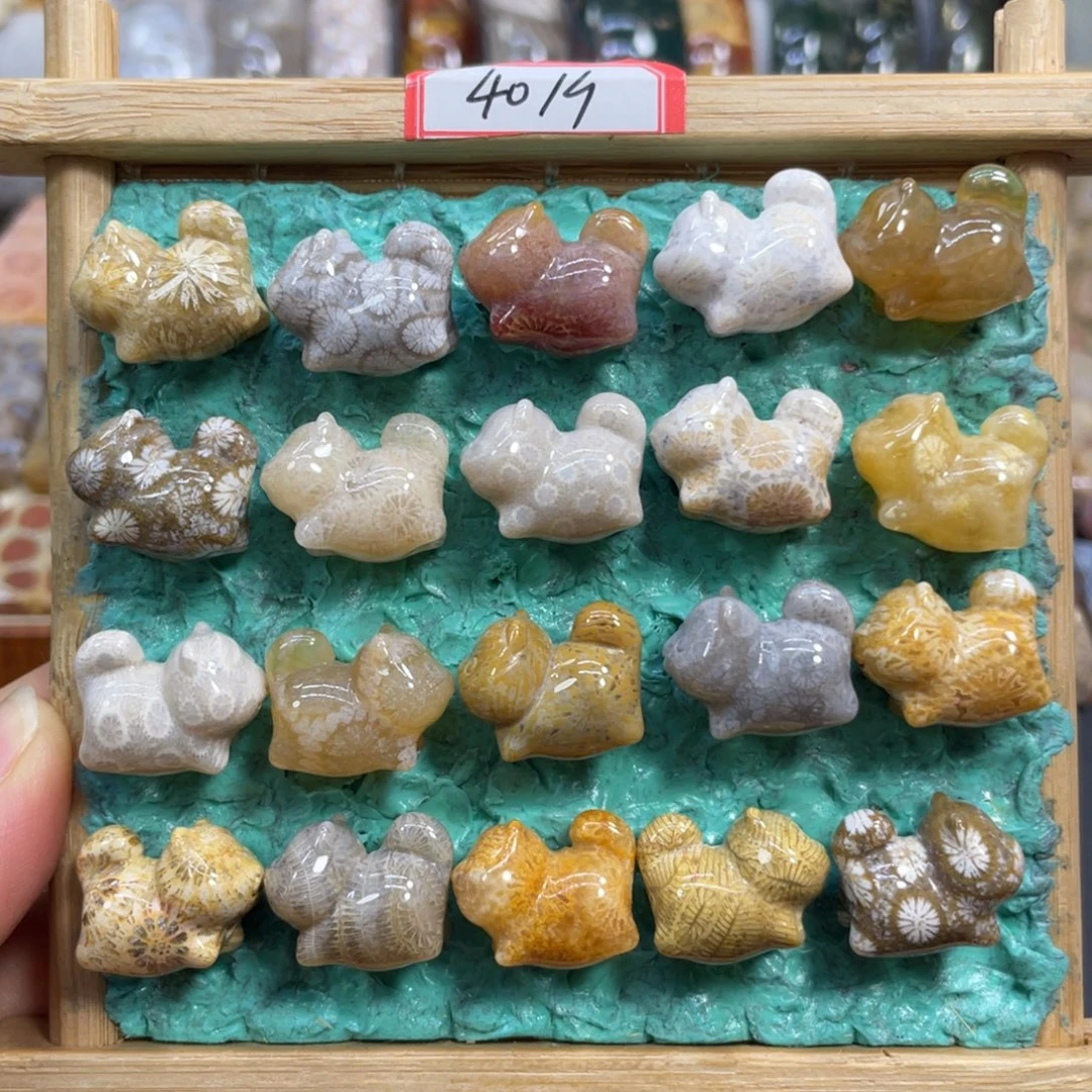 硅化玉未镶嵌颈饰趴趴猫40米1只