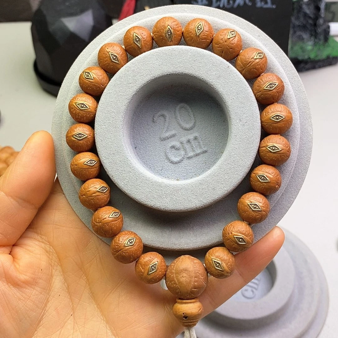 吊坠凤眼菩提12精卡单圈镶嵌