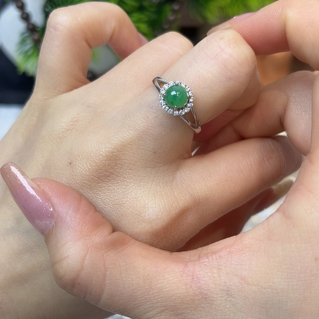 翡翠银S925镶嵌颈饰