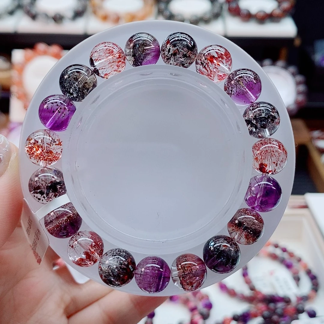 水晶手串未镶嵌彩莓毒液