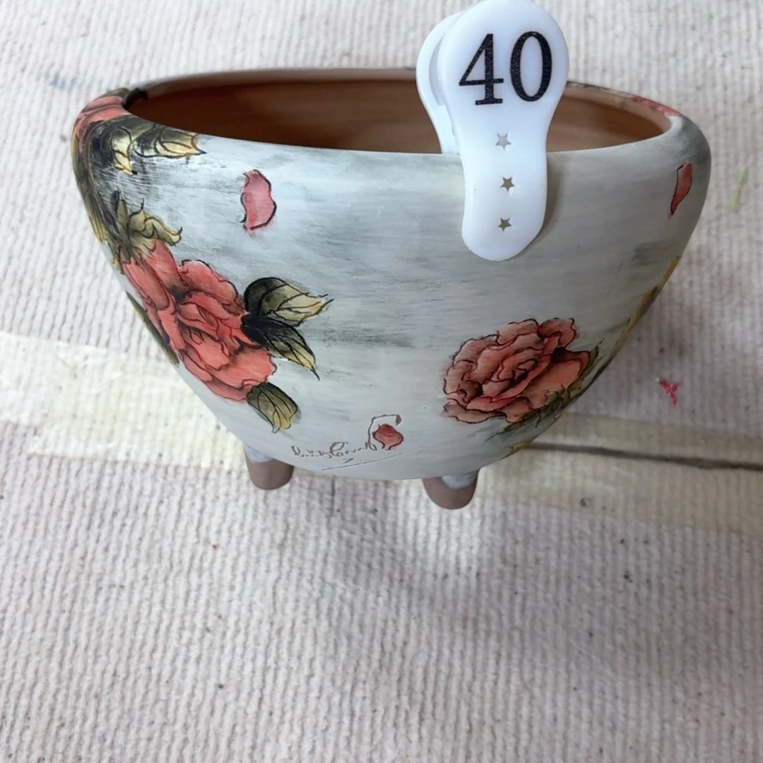 样***子紫砂花盆陶瓷多肉花盆瑕疵