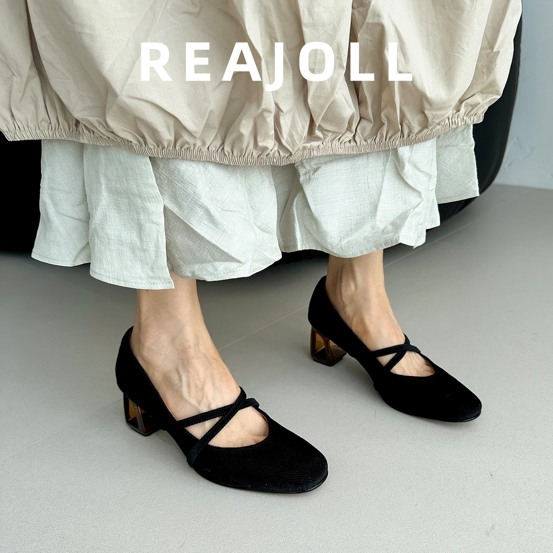 高跟鞋女气质高级不累脚透明鞋跟法式配裙子的不累脚网红新款单鞋