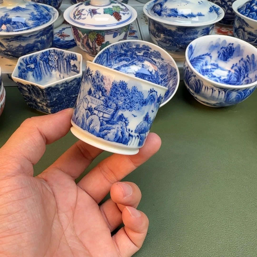 陶纯手工纯手绘茶具360