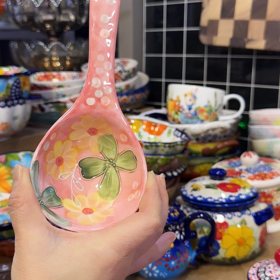 濑户烧粉色大勺一只看图
