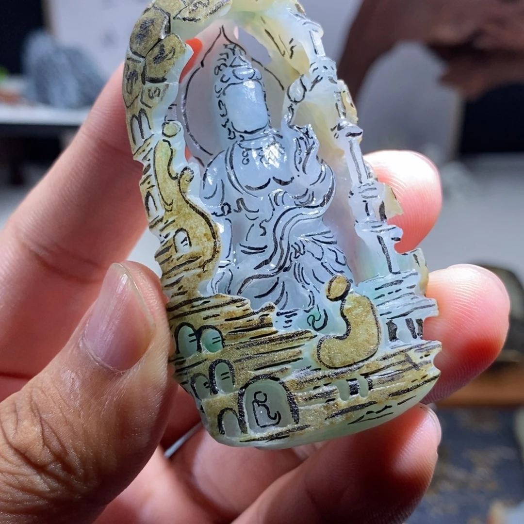 定制翡翠未镶嵌缅甸天然翡翠A货
