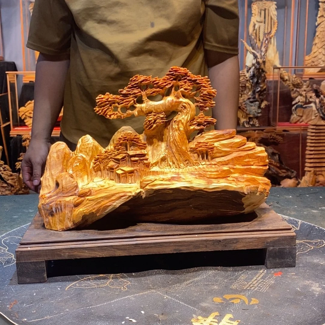 柏木（崖柏）f**方崖柏意境山水