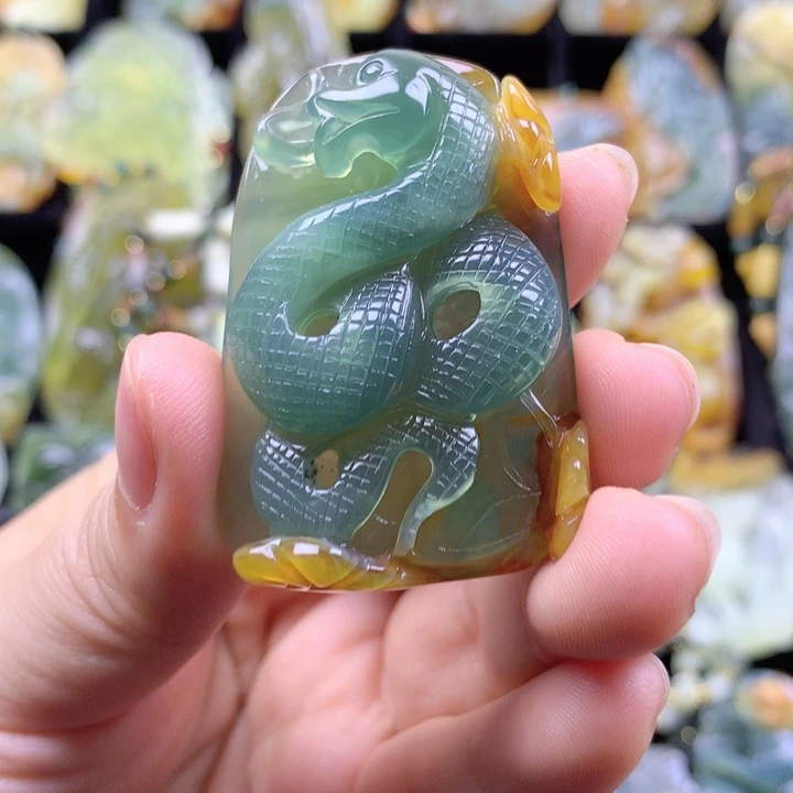 岫玉挂坠未镶嵌挂坠