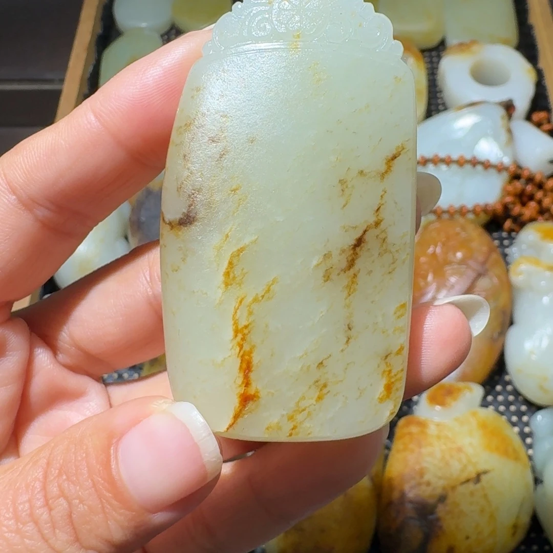 和田玉未镶嵌吊坠(不含链)