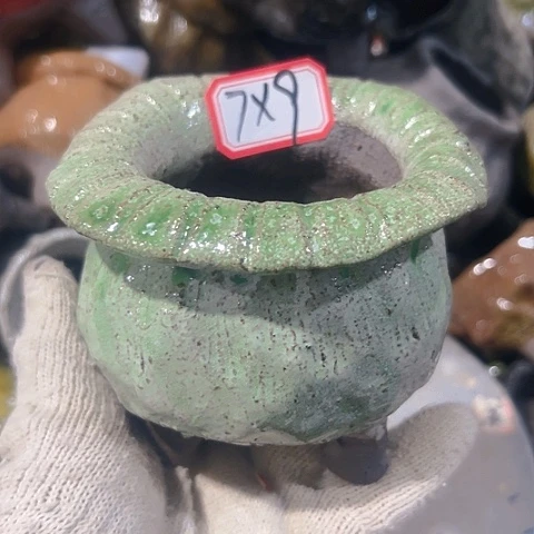 粗陶花盆手工花盆
