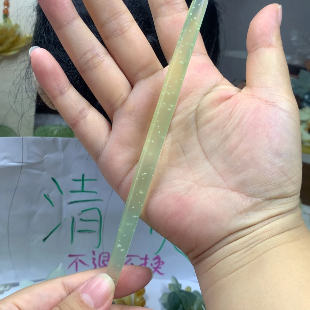未镶嵌蛇纹石玉发簪