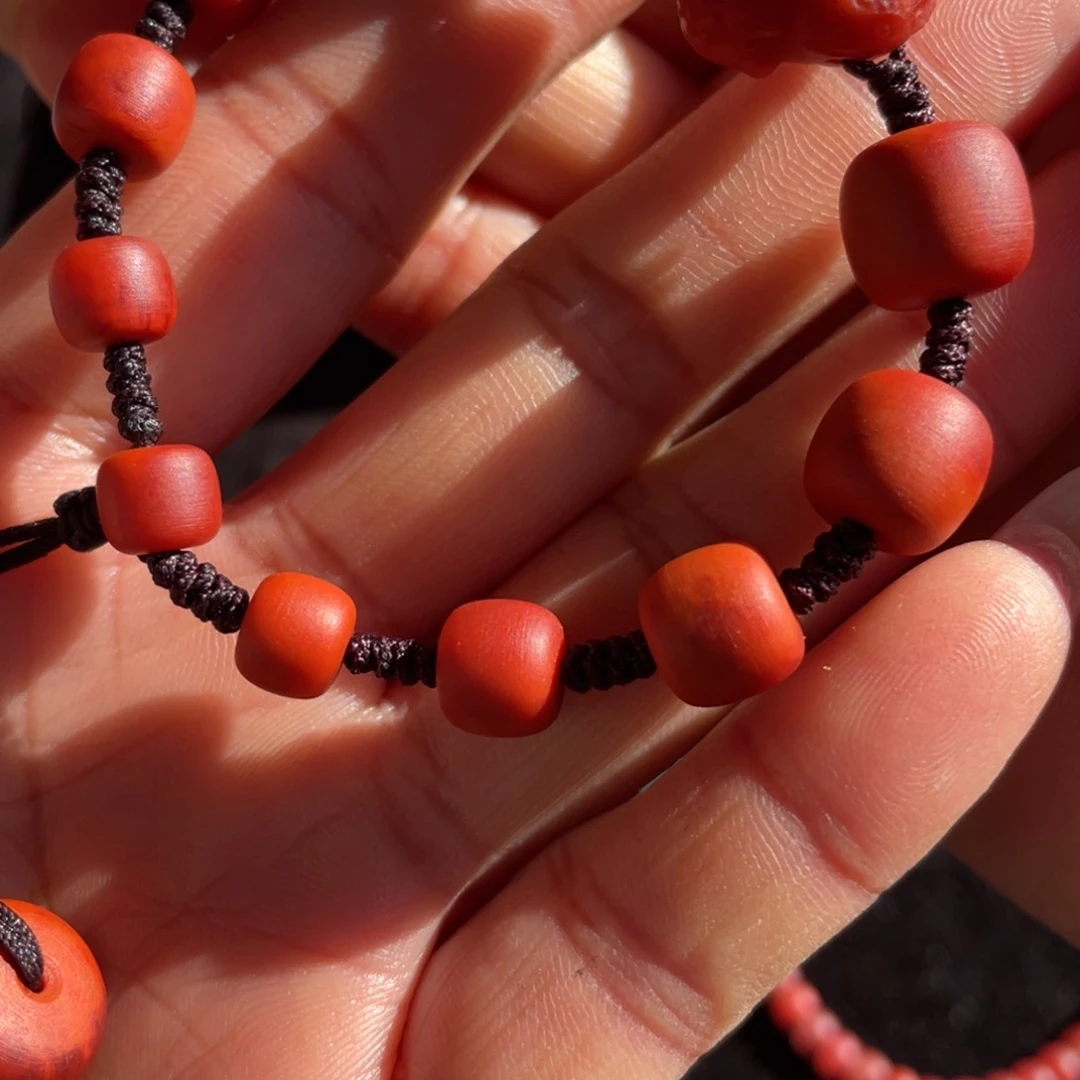 南红玛瑙手链未镶嵌