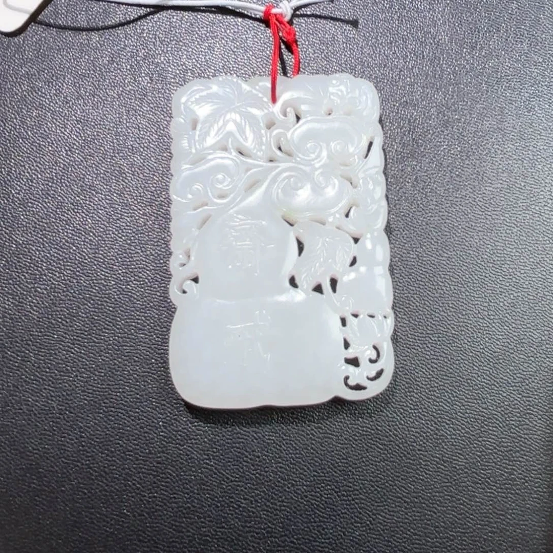 沉***斗和田玉未镶嵌挂件