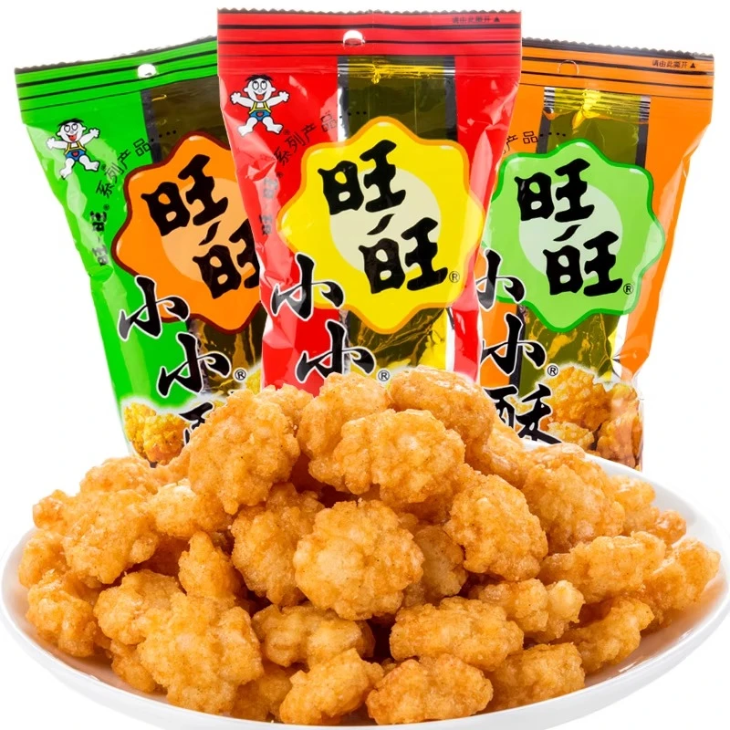 旺旺小小酥原味葱香味黑胡椒味休闲膨化美味闲趣好吃的零食品小吃