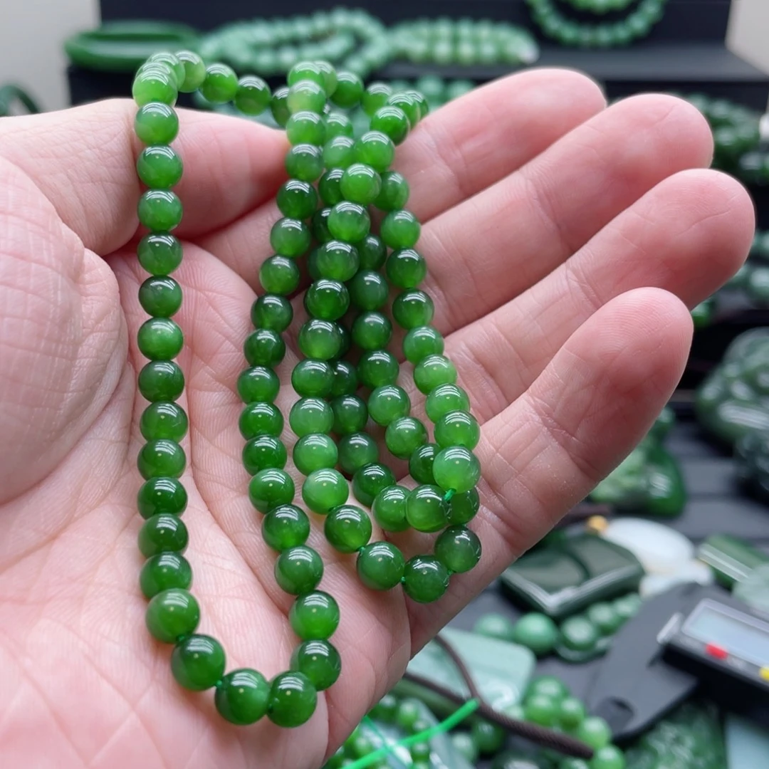 ꧁***꧂和田玉（碧玉）未镶嵌颈饰