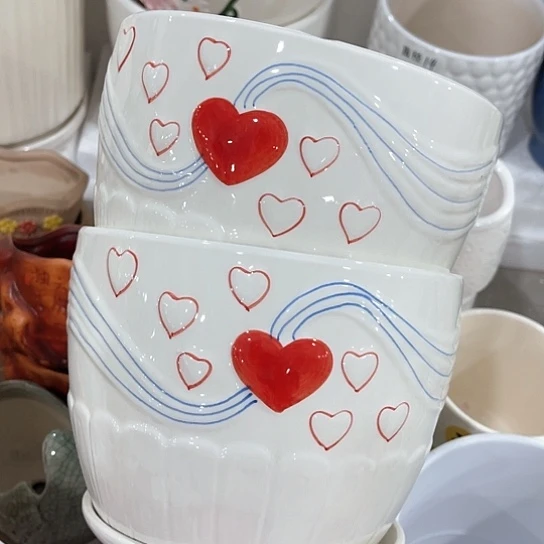 多肉绿植陶瓷花盆9.9包邮