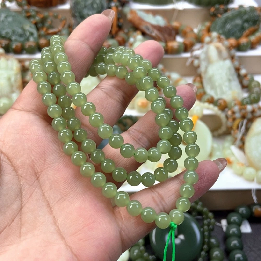 透闪石质玉手链未镶嵌