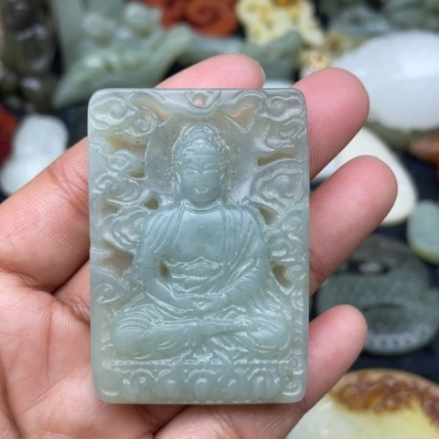 蛇纹石玉颈饰未镶嵌7