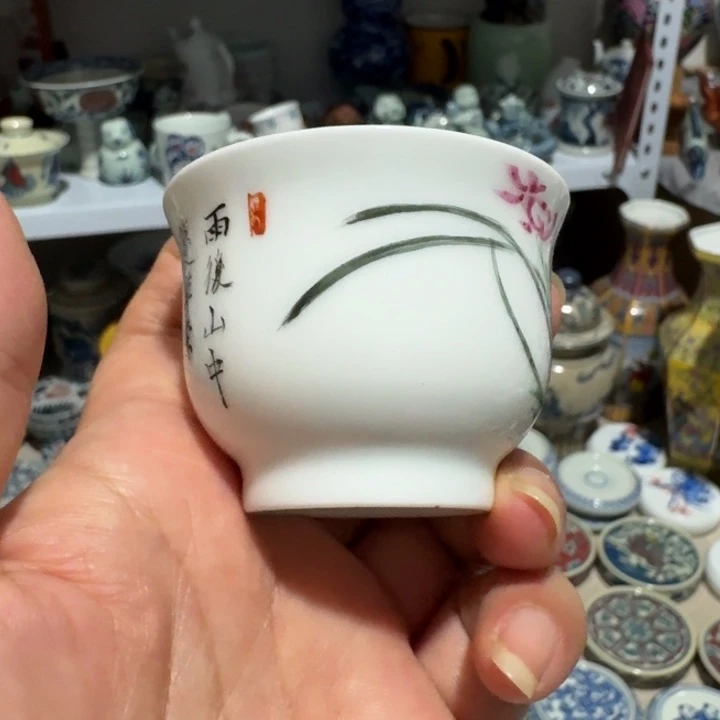 景德镇手工手绘杯