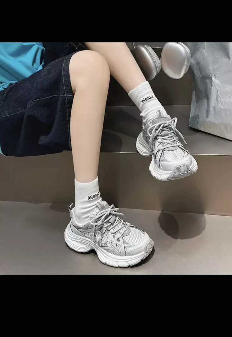 春款网面百搭老爹小白鞋集合