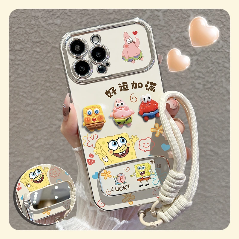 【苹果/华为/oppo/vivo/小米】适用好运加满大视窗手机壳防摔女卡通