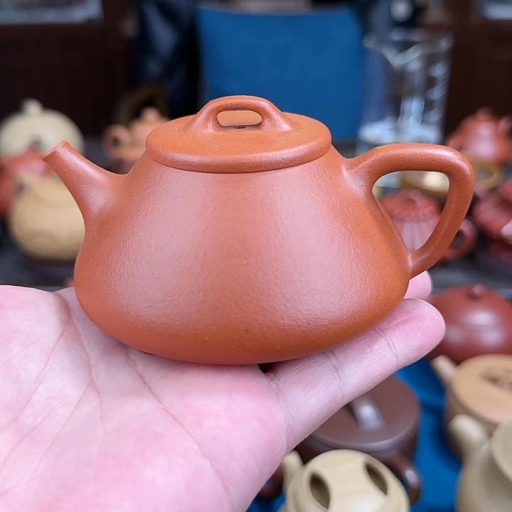 紫砂茶壶石瓢降坡