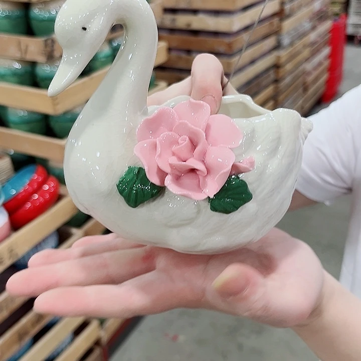 凑单10元陶瓷花盆发货！