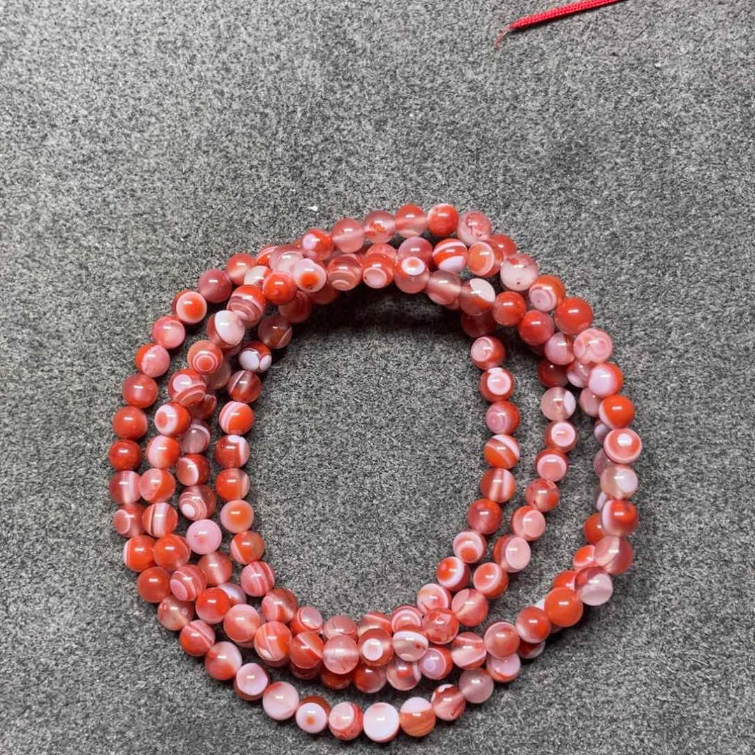 南红玛瑙未镶嵌天眼小米珠圆珠多圈
