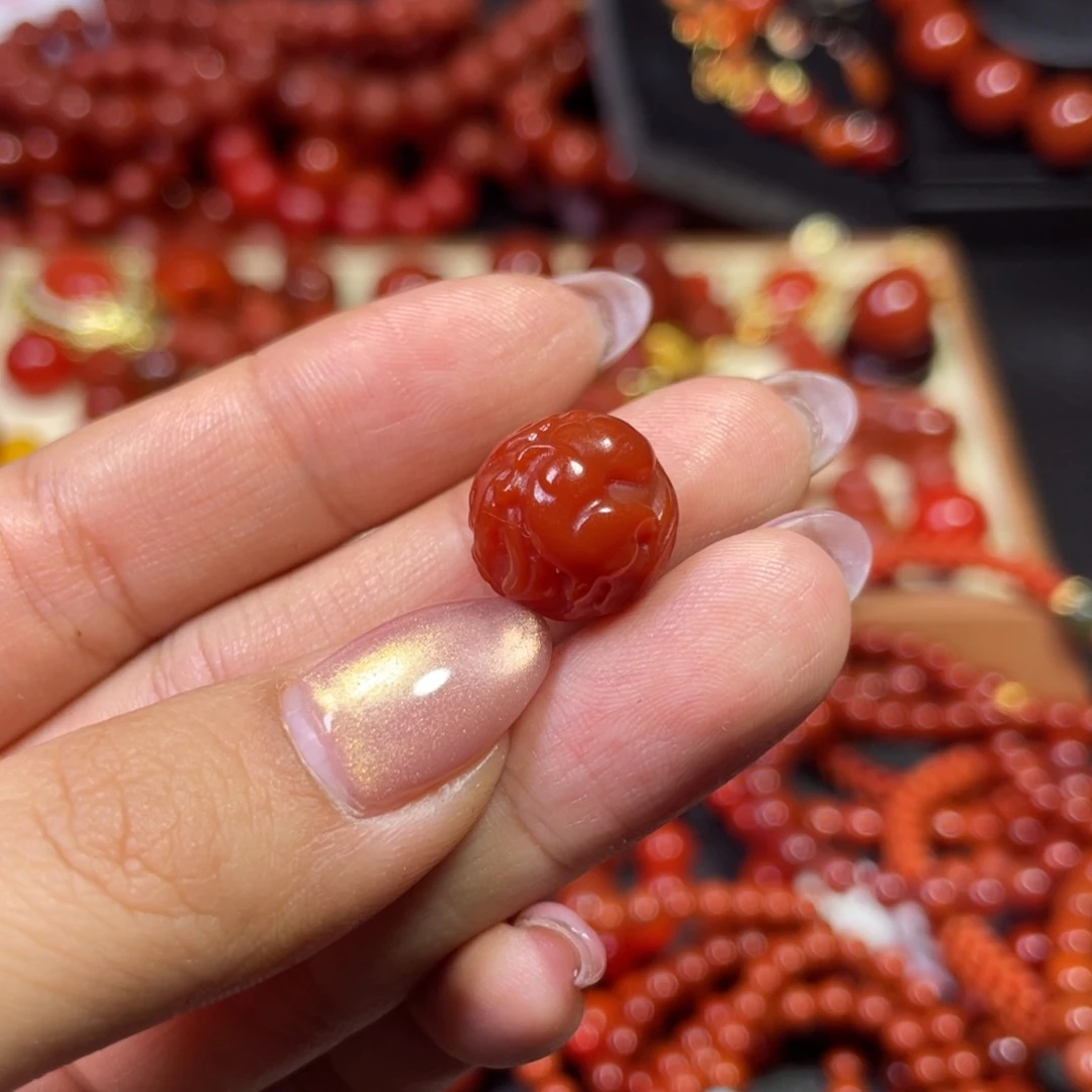 南红玛瑙手链合金?**莲