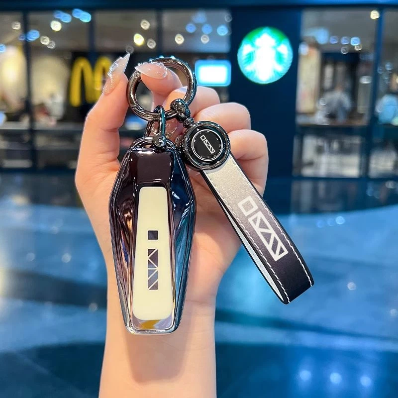 奇瑞iCAR03钥匙套2024款03T舒享家eq7可爱渐变V23汽车用品包壳扣