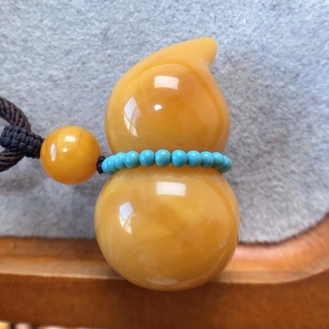 蜜蜡未镶嵌项链吊坠