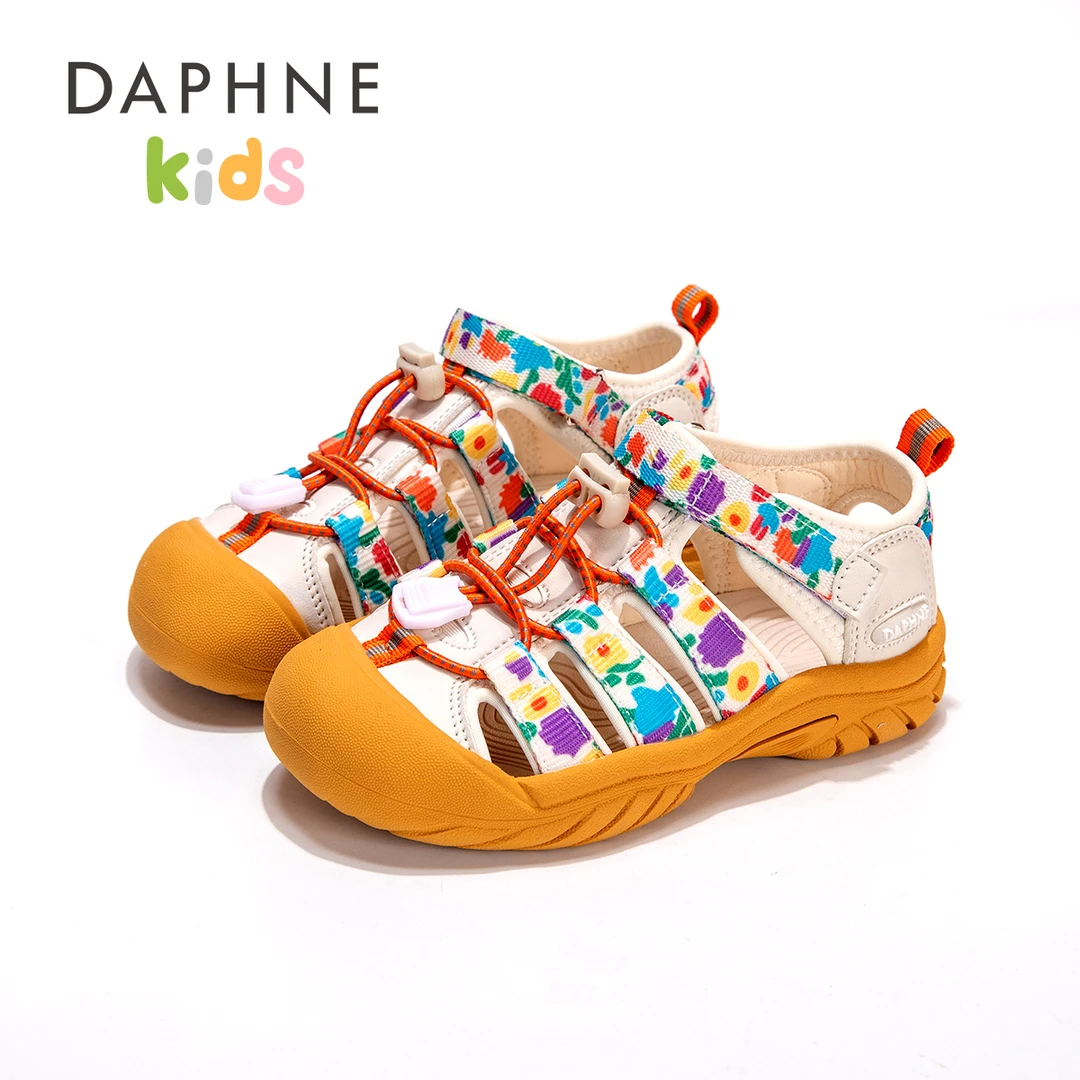 达芙妮包头凉鞋2025夏季新款儿童软底溯溪鞋男童防滑涉水鞋机能鞋