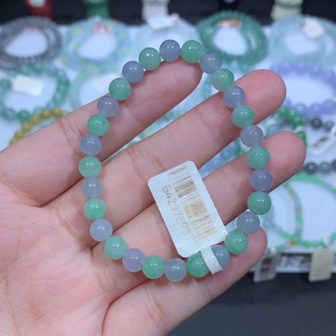 未镶嵌手串翡翠天然