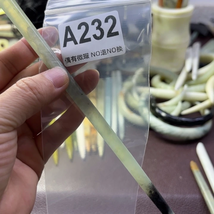 蛇纹石玉发饰合金k**o