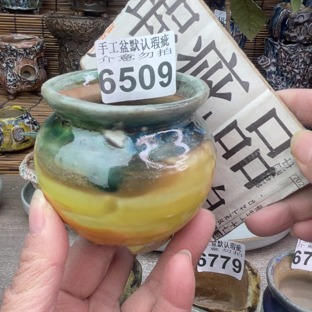 手工花盆默认瑕疵完美者勿拍