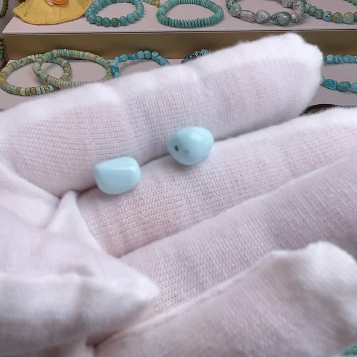@***@石材随行小豆豆，一对配饰