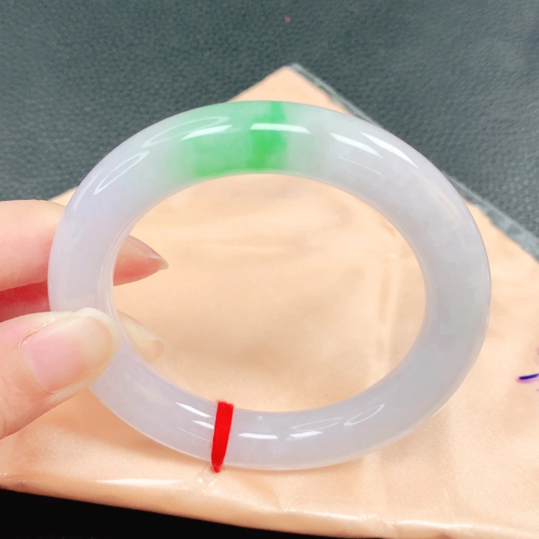 翡翠未镶嵌手镯55圈