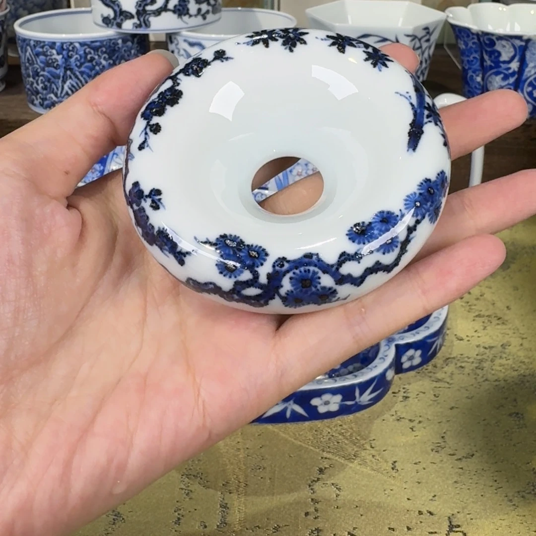 松风馆藏青花盖置