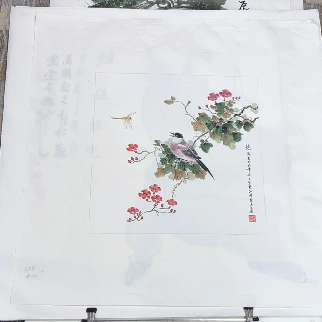 大***北国画吕茂德老师三尺斗方花鸟作品旭